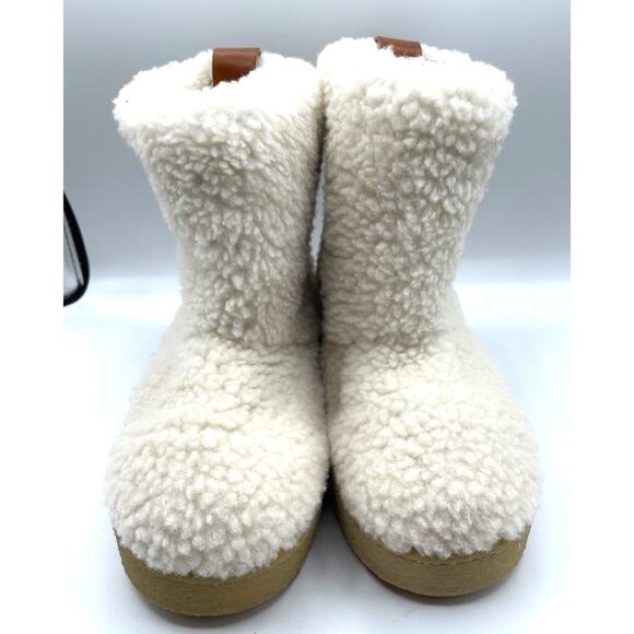 Isabel Marant Frieze Sherpa Fur Boot in Ecru White Size EU 37 - Picture 8 of 11